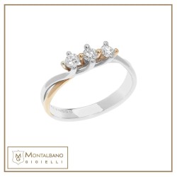 Trilogy Bicolore ANB 2578 | Diamanti Comete Gioielli